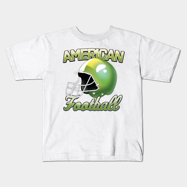 American Football Kids T-Shirt by nickemporium1